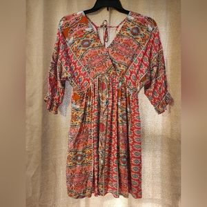 NWOT She & Sho Women's Dress - Small - Lined - Pink/Multicolor